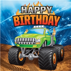 Monster Truck Birthday Luncheon Napkins