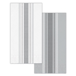 Galvanized Gray And White Striped Guest Towels