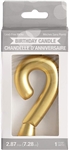 Metallic Gold Number 9 Candle