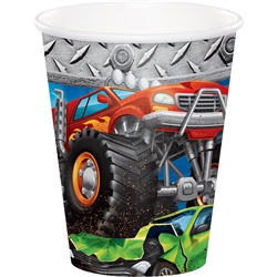 Monster Trucks 9 Oz Cups