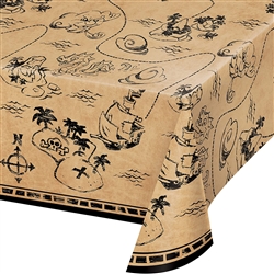 Pirate's Treasure Plastic Table Cover