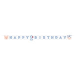 Farmhouse 1st Birthday Boy Ribbon Banner