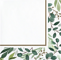 Eucalyptus Green Beverage Napkins