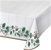Eucalyptus Green Plastic Table Cover 54" x 102"