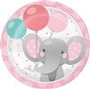 Enchanting Elephant Pink 7" Dessert Plates