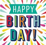 Birthday Burst Beverage Napkins