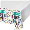 Birthday Burst Table Cover 54" x 102"