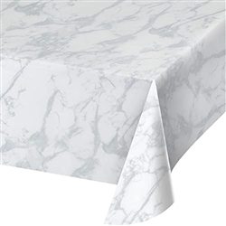 Marble Plastic Table Cover - 54" x 108" All Over Print