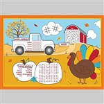 Thanksgiving Activity Kid's Paper Placemats