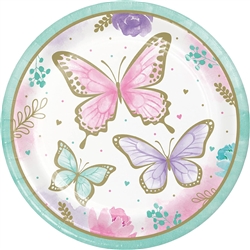 Butterfly Shimmer 9" Dinner Plates