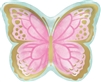Butterfly Shimmer Butterfly Shaped 9" Plates