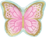 Butterfly Shimmer Butterfly Shaped 9" Plates