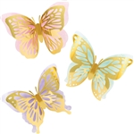 Butterfly Shimmer Foil Wall Cutouts