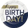 Happy Birthday Navy & Gold Milestone 30 - 7" Dessert Plates