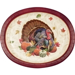 Thanksgiving Turkey Oval Platters