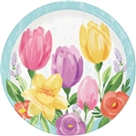 Tulip Blooms 9" Dinner Plates