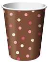 BLUSH DOTS 9 OUNCE CUPS