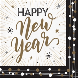 New Year's Shimmer Luncheon Napkins