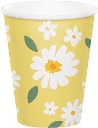 Sweet Daisy 9oz Paper Cups