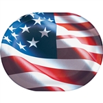 Freedom Flag Paper Oval Platters