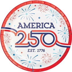 Lady Liberty 250 - 9" Dinner Plates