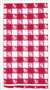 RED GINGHAM PLASTIC TABLECOVER