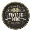 Vintage Dude 60th 7in Plates