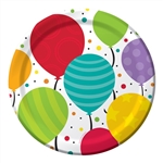 SHIMMERING BALLOONS 7 INCH PLATES
