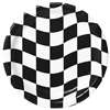 BLACK & WHITE CHECK 9 inch DINNER PLATES