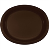 Chocolate Brown Paper Oval Platters