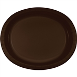 Chocolate Brown Paper Oval Platters