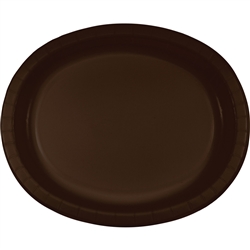 Chocolate Brown Paper Oval Platters