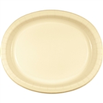 Ivory Oval Paper Platters