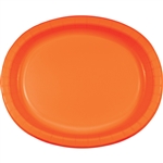 Orange Oval Paper Platters
