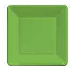 CITRUS GREEN 9  SQUARE PAPER PLATES