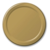 Gold Luncheon Paper Plates 8.75" - 24 Ct