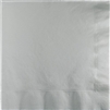 Shimmering Silver Luncheon Napkins - 50 Count