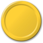 School Bus Yellow 7" Paper Dessert Plates - 24 Count