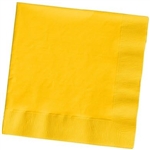 School Bus Yellow Beverage Napkins 50 Count