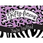 Fifty Licious Diecut Invitations