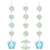 TINY TOES BLUE HANGING CUTOUTS