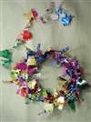 MULTI-COLORED HAPPY BIRTHDAY - WIRE GARLAND