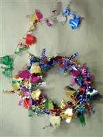 MULTI-COLORED HAPPY BIRTHDAY - WIRE GARLAND