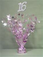 16 PINK/PINK SPRAY CENTERPIECE