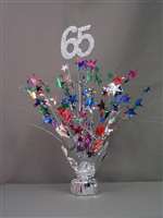 65 SILVER/MULTI-COLOR SPRAY CENTERPIECE