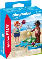 Children With Water Balloons Figure Set