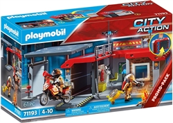 Fire Station Take Along Set - Playmobil City Action