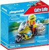 Rescue Motorcycle With Flashing Lights - Playmobil City Life