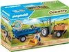 Harvester Tractor With Trailer - Playmobil Country