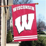 Univeristy of Wisconsin - Badgers Applique Banner Flag